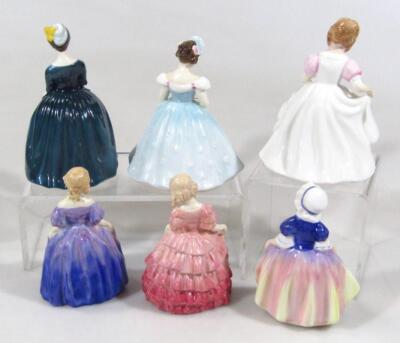 Six various miniature Royal Doulton figures - 2