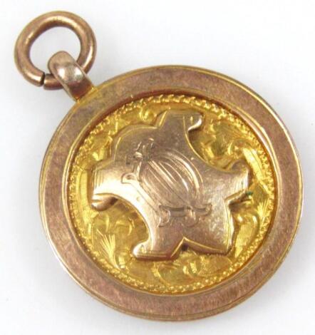 A 9ct gold fob