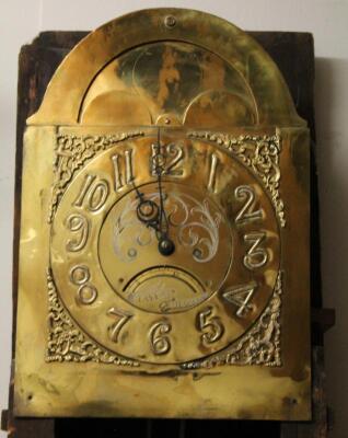 A principally late 18thC Country oak and mahogany longcase clock - 3