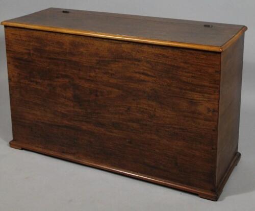 A 19thC mahogany blanket box