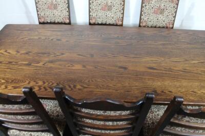 A 20thC Webber Furniture oak finish refectory table - 2