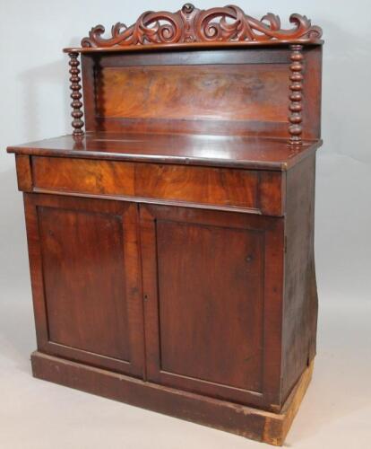 A Victorian mahogany chiffonier