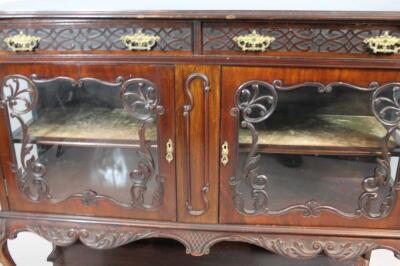 A late 19thC mahogany stained display cabinet - 2