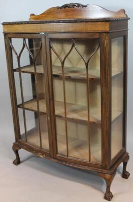 An Edwardian mahogany display cabinet