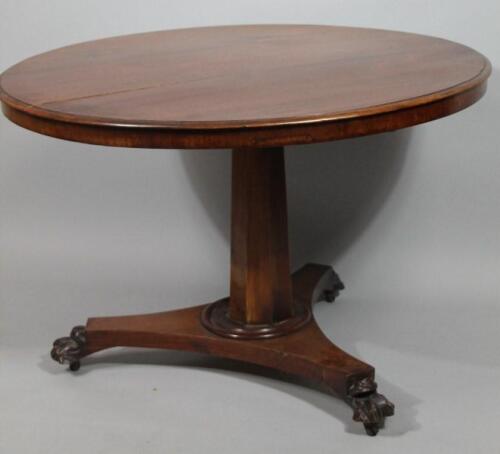 A Victorian mahogany supper table