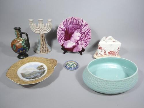 Various 19thC and later pottery