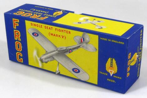 An International Model Aircraft Limited frog single seat fighter mark 5 die-cast aeroplane