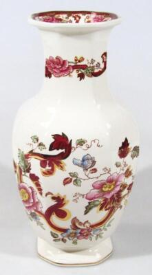 A large Mason's Mandalay Red pattern vase