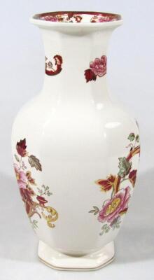 A large Mason's Mandalay Red pattern vase - 2