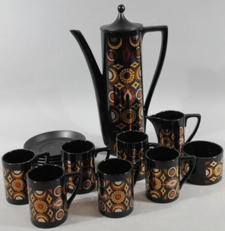 A Portmeirion Susan Williams Ellis design coffee service