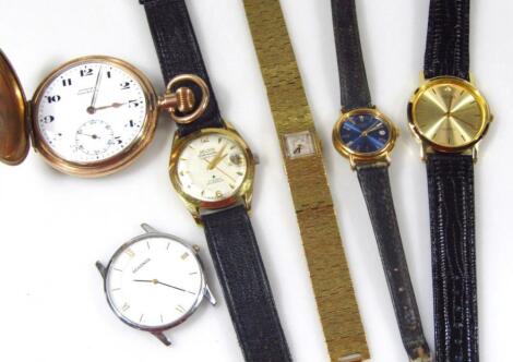 A quantity of watches and pocket watch