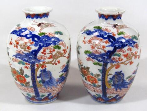 A pair of Chinese pottery vases