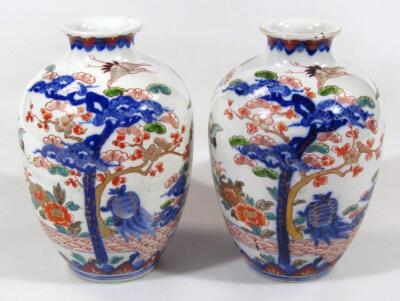 A pair of Chinese pottery vases