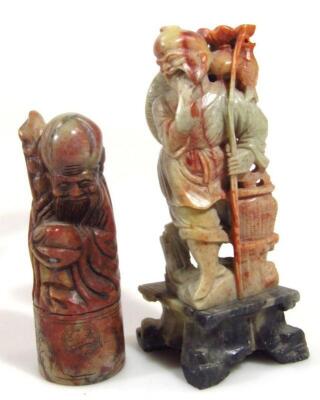 Various soapstone and other similar carvings - 4