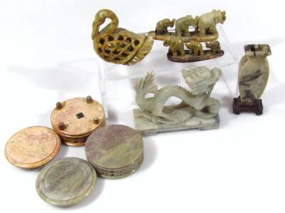 Various soapstone carvings - 2