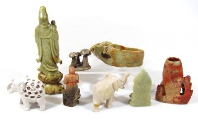 Various soapstone carvings - 2