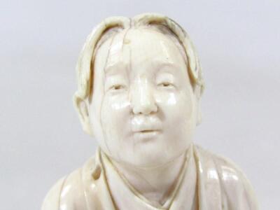 A Japanese Meiji period ivory figure - 6