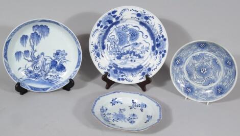 Various blue and white porcelain dishes