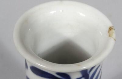 Various Qing period Chinese blue and white porcelain - 5