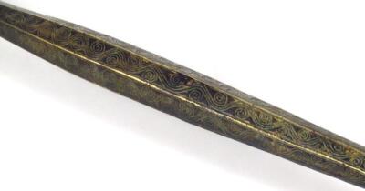 A Tibetan style bronze finish tantric Khatvanga staff - 4