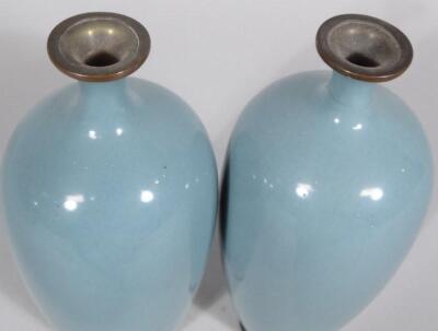 A pair of early 20thC cloisonné vases - 3