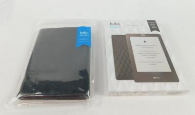 A Kobo E-Reader and case