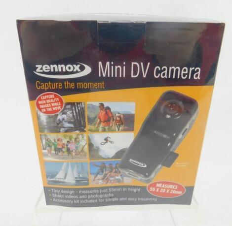 A Zennox mini DV camera