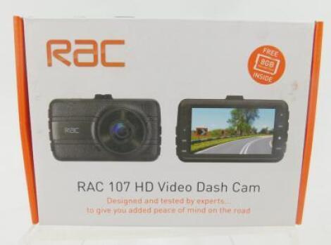 An RAC 107HD video dash cam