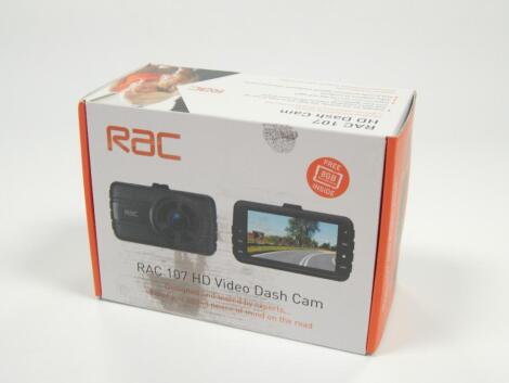 An RAC 107HD video dash cam