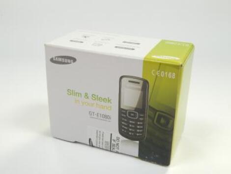 A Samsung GTE-E1080i mobile phone