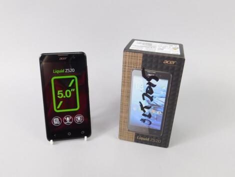 An ACER Liquid Z 520 touch screen mobile phone