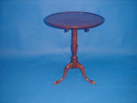 A 19thC mahogany circular tripod table