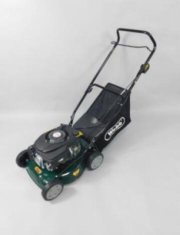 A Webb Sanli petrol lawn mower