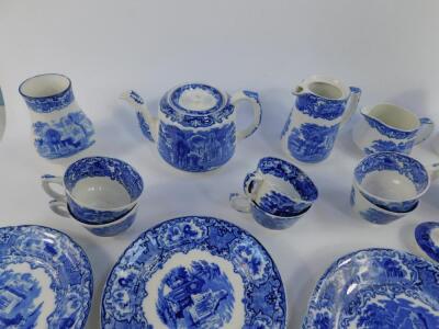 A group of George Jones blue and white pottery - 2