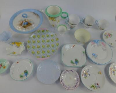 A group of Shelley porcelain