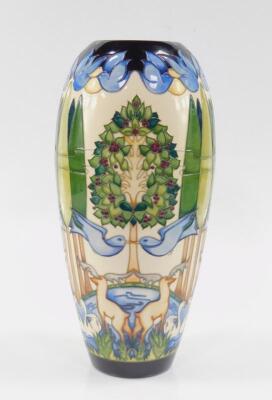 A Moorcroft pottery Voysey trial vase