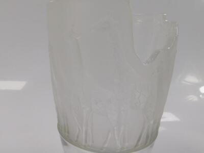 A Nachtmann clear and frosted glass vase - 2