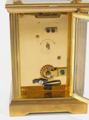 A brass carriage clock - 4