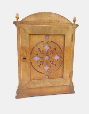 A Lenzkirk walnut cased mantel clock - 3