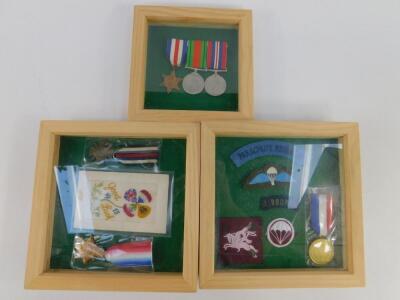 A WWII medal trio; France and Germany Star