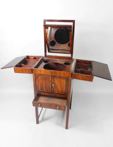 A George III mahogany wash stand