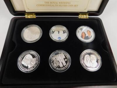 A Royal Wedding Commonwealth silver coin set - 2