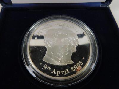 A silver coin commemorating the 2005 Royal Wedding - 3