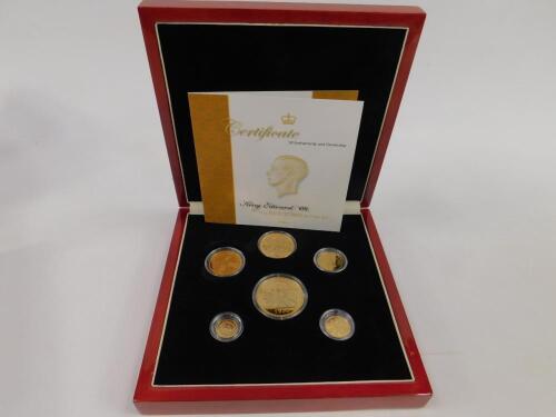 An Edward VIII 1936 new strike pattern six coin set