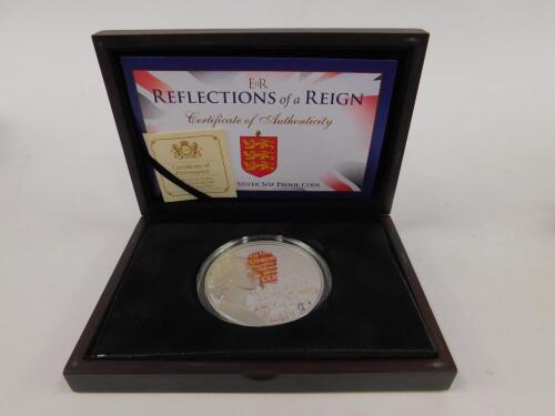 An Elizabeth II Reflections of a Reign Guernsey silver proof coin