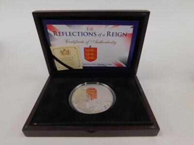 An Elizabeth II Reflections of a Reign Guernsey silver proof coin