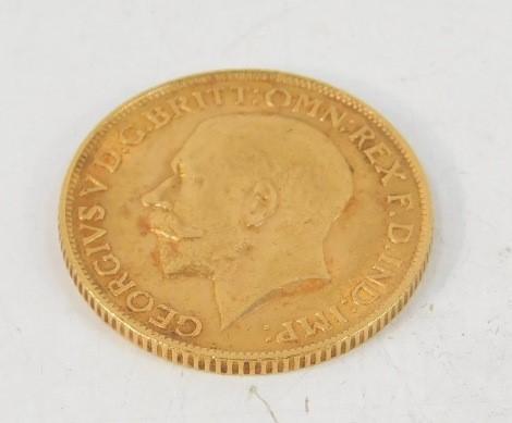 A George V gold full sovereign 1913