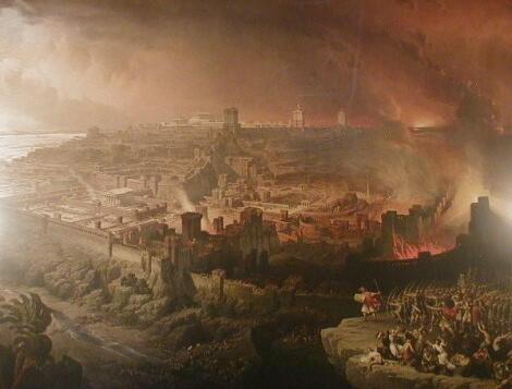 After David Roberts R.A. The Destruction of Jerusalem by the Romans