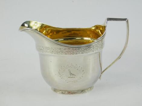 A George III silver cream jug