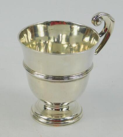 A Victorian silver christening mug